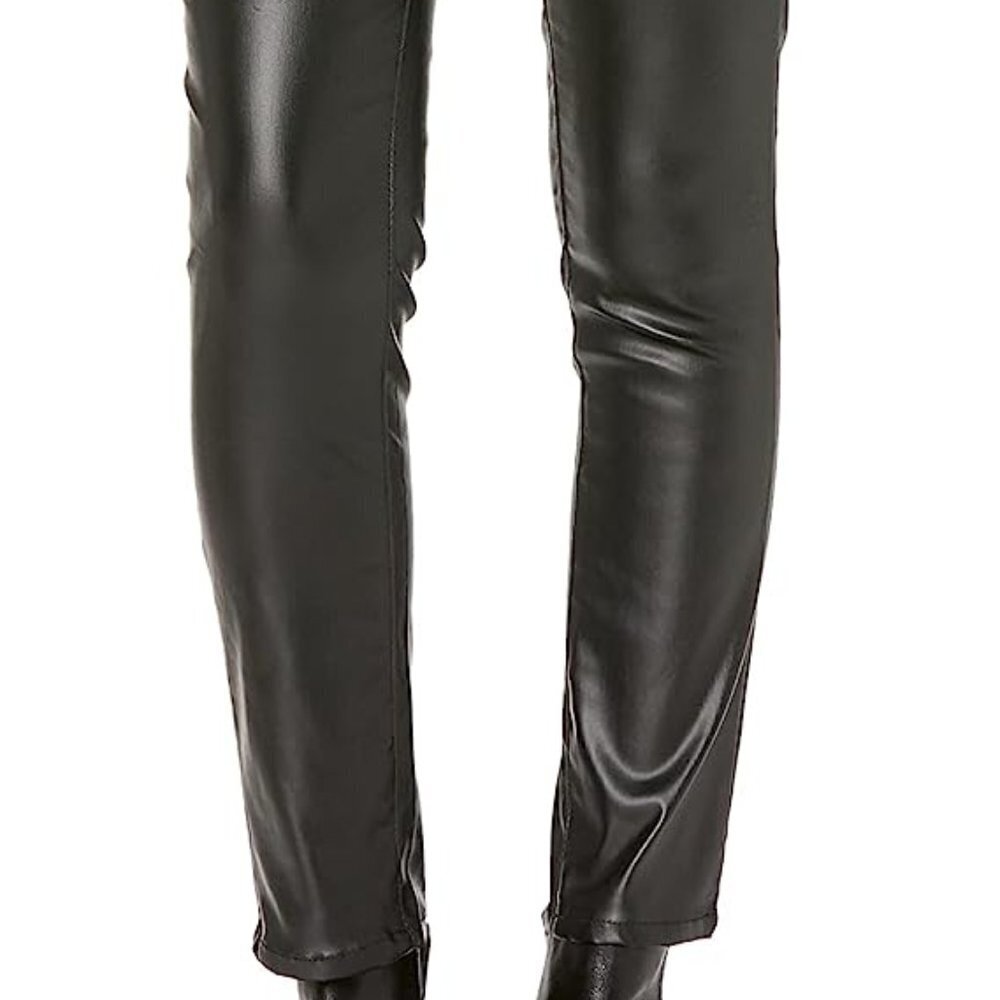 BOGO BCBGeneration Coated Black Skinny Denim Pant Sexy Leather Look sz 25 - 31 - Picture 3 of 8